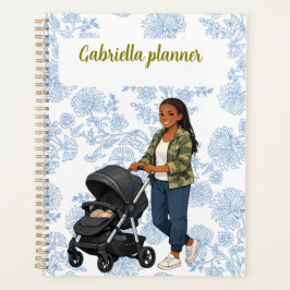 Vintage bloemenschildering tuinliefhebber chic planner