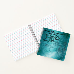 Vintage Bloemenschrift Handgemaakt Spiraal Noteboo Notitieboek