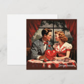 Vintage bloemhart Valentijnskaart Feestdagenkaart (Voorkant / Achterkant)