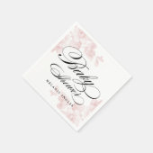 Vintage bloemige babyshower servetten (Hoek)