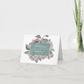 Vintage bloemige bedankkaart | Jade (Voorkant)