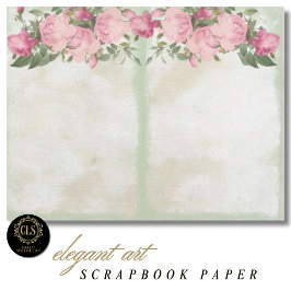 Vintage Bloemige Ephemera # 12 Scrapbook Papier