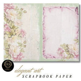 Vintage Bloemige Ephemera #3 Scrapbook Papier