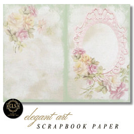 Vintage Bloemige Ephemera #6 Scrapbook Papier