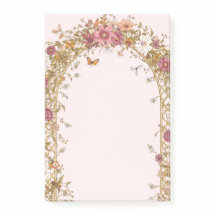 Vintage Bloemige Romantische Roze Botanische