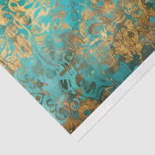 Vintage Bloemige Rustieke Textuur Franse Decoupage Tissuepapier (Detail)