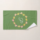 Vintage bloemige shabby chic badhanddoekenset bad handdoek (Handdoek)