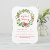 Vintage Bloemige Trouwsucculent | Bruidsboeket Kaart (Staand voorkant)