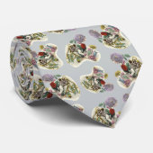 Vintage Bloemige Vrouw Stropdas (Opgerold)