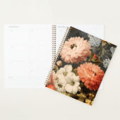 Vintage bloemillustratie met gemengde bloesems planner (Display)