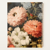 Vintage bloemillustratie met gemengde bloesems planner (Achterkant)