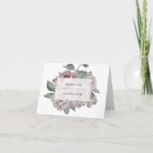 Vintage bloemkaart bedankje bedankkaart (Voorkant)