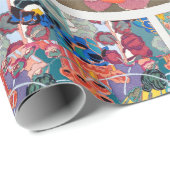 Vintage bloemkunst cadeaupapier (Rol Hoek)