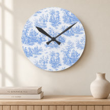 Vintage bloemmotief blauwe turquoise toile jouy