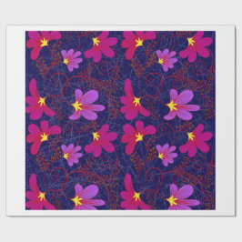 Vintage Bloemmotief Bloemmotief Inpakpapier 