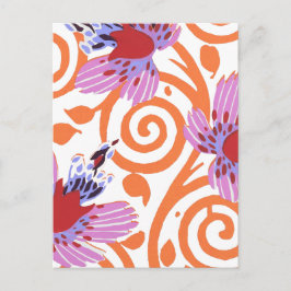 Vintage bloemmotief, E. A. Seguy Art Nouveau Briefkaart