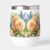 Vintage bloemmotief met konijn  (Links)