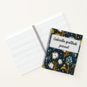Vintage bloemmotief notitieboek (Binnen)