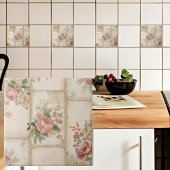 Vintage Bloemmotieven Tegeltje