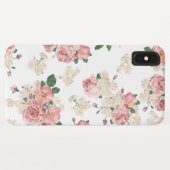 Vintage bloempatroon Case-Mate iPhone case (Achterkant (horizontaal))