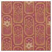 Vintage bloempatroon in Indische stijl. Stof (Close Up)