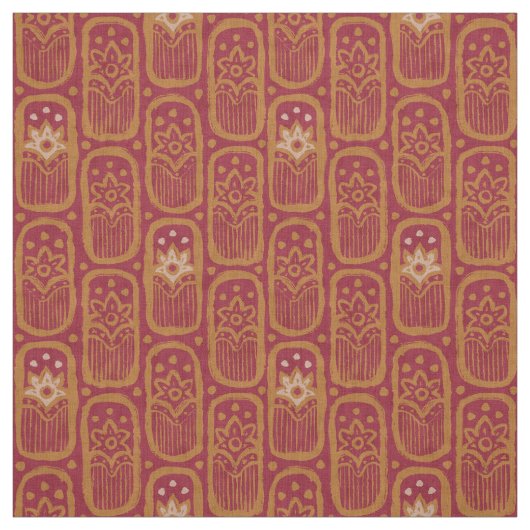 Vintage bloempatroon in Indische stijl. Stof (Swatch)