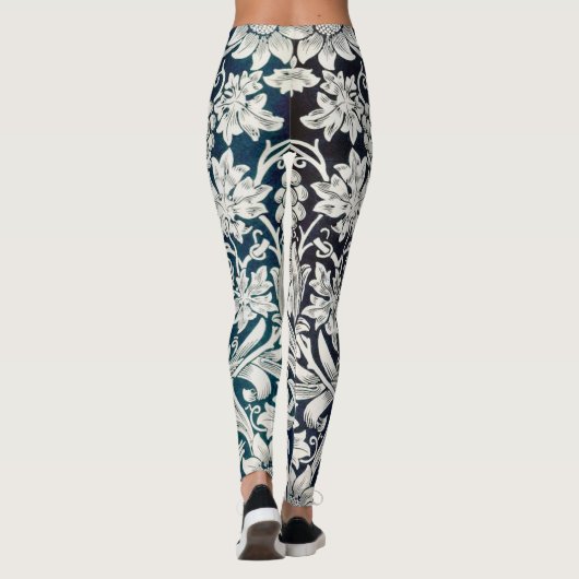 Vintage bloempatroon, William Morris Leggings (Achterkant)