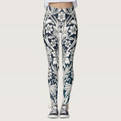 Vintage bloempatroon, William Morris Leggings (Voorkant)