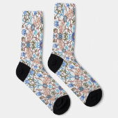 Vintage bloempatroon, William Morris Sokken (Rechts)