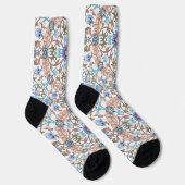 Vintage bloempatroon, William Morris Sokken (Rechts)