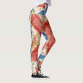Vintage Bloemrijke Amerikaanse Folk Art Patchwork Leggings (Rechts)