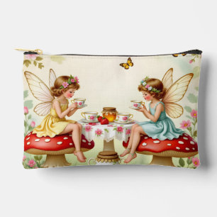 Vintage bloemrijke feeën picknicktuin etui