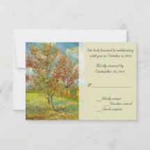 Vintage bloemrijke RSVP-kaarten. Voor voorjaar, zo