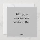 Vintage bloemrijke vogels platte vakantiekaart feestdagenkaart (Achterkant)