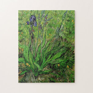 Vintage bloemschilderij, Iris door Vincent van Gog Legpuzzel