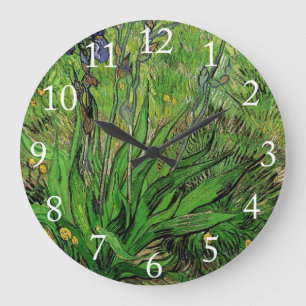Vintage bloemschilderij Iris door Vincent van Gogh Grote Klok