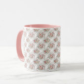 vintage bloemstukken mok (Voorkant links)