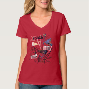 Vintage Bloom Abstracte Tuin Bloemige Chaos Wilde T-shirt