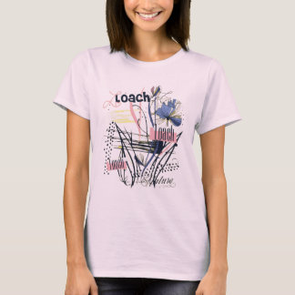 Vintage Bloom Abstracte Tuin Bloemige Chaos Wilde T-shirt