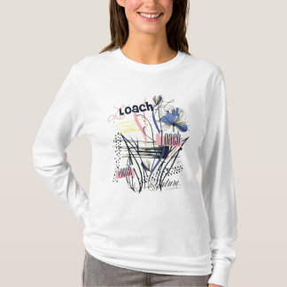 Vintage Bloom Abstracte Tuin Bloemige Chaos Wilde T-shirt