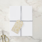 Vintage Bloom Buttercream - Neutraal Cadeaulabel (Met Touw)
