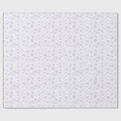 Vintage Bloom Dusty Lavender - Neutral Cadeaupapier (Vlak)