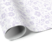 Vintage Bloom Dusty Lavender - Neutral Cadeaupapier (Rol Hoek)