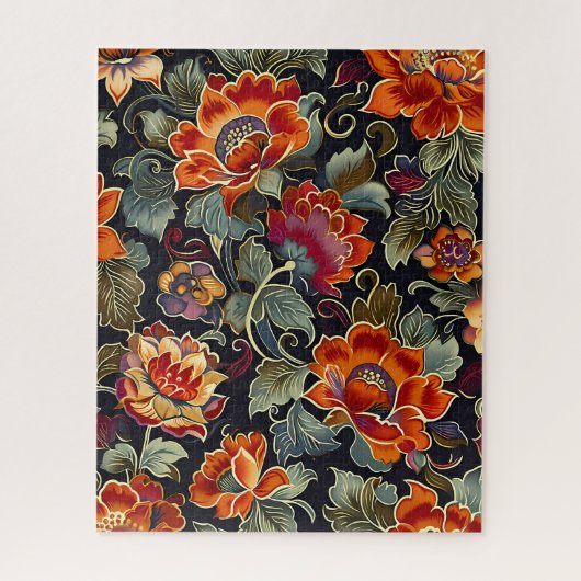 Vintage Bloom Elegant Legpuzzel (Verticaal)