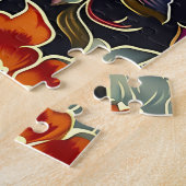 Vintage Bloom Elegant Legpuzzel (Zijkant)