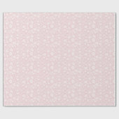 Vintage Bloom Neutraal - Blush Roze Cadeaupapier (Vlak)