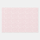 Vintage Bloom Neutral - Blush Roze Inpakpapier Vel (Voorkant 2)