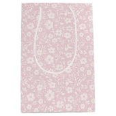 Vintage Bloom Neutral - Blush Roze Medium Cadeauzakje (Voorkant)