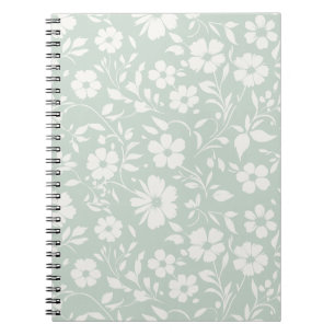 Vintage Bloom Neutral - Gedempte Salie Notitieboek