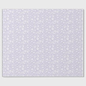 Vintage Bloom Neutral - Stof Lavendel Cadeaupapier (Vlak)